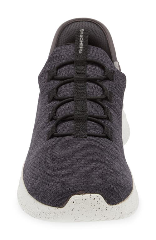 Skechers Ultra Flex 3.0 Right Away Slip-on Sneaker In Black Grey