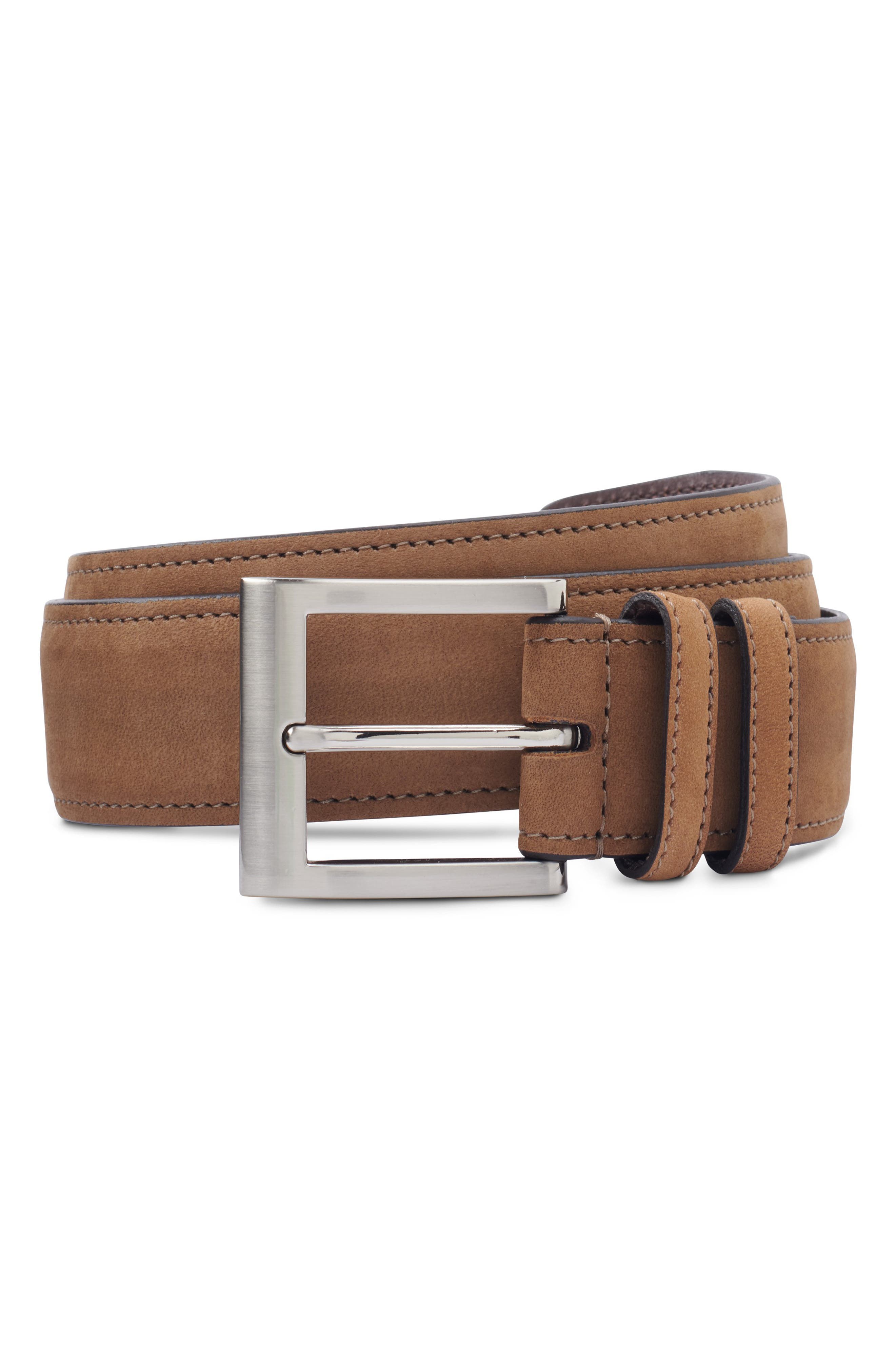 allen edmonds calfskin belt