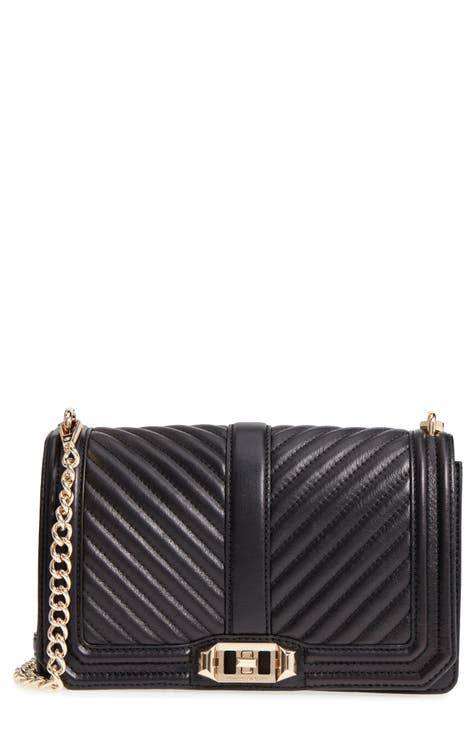 Love Chevron Quilted Crossbody Bag