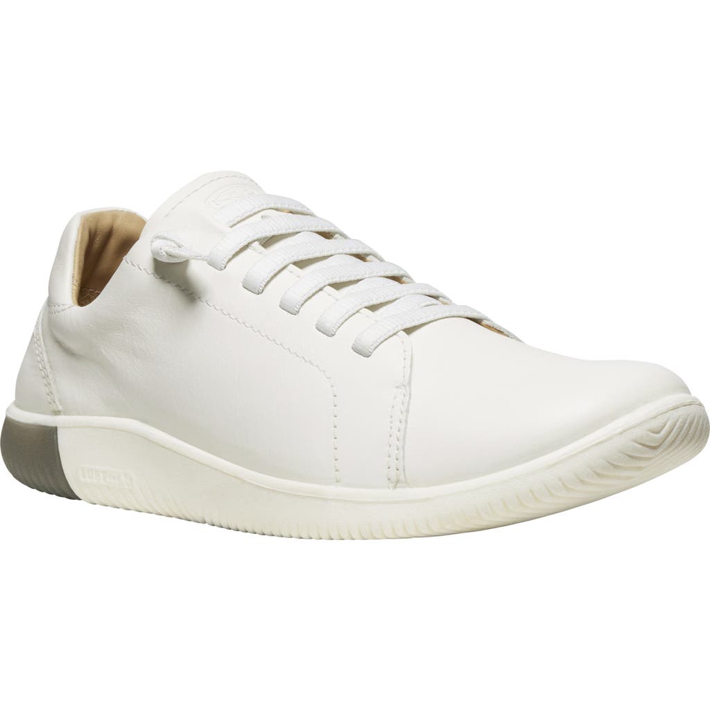 Keen Knx Leather Trainer In Star White/star White