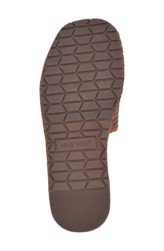 Shop Nine West Keziah Platform Sandal In Dark Brown