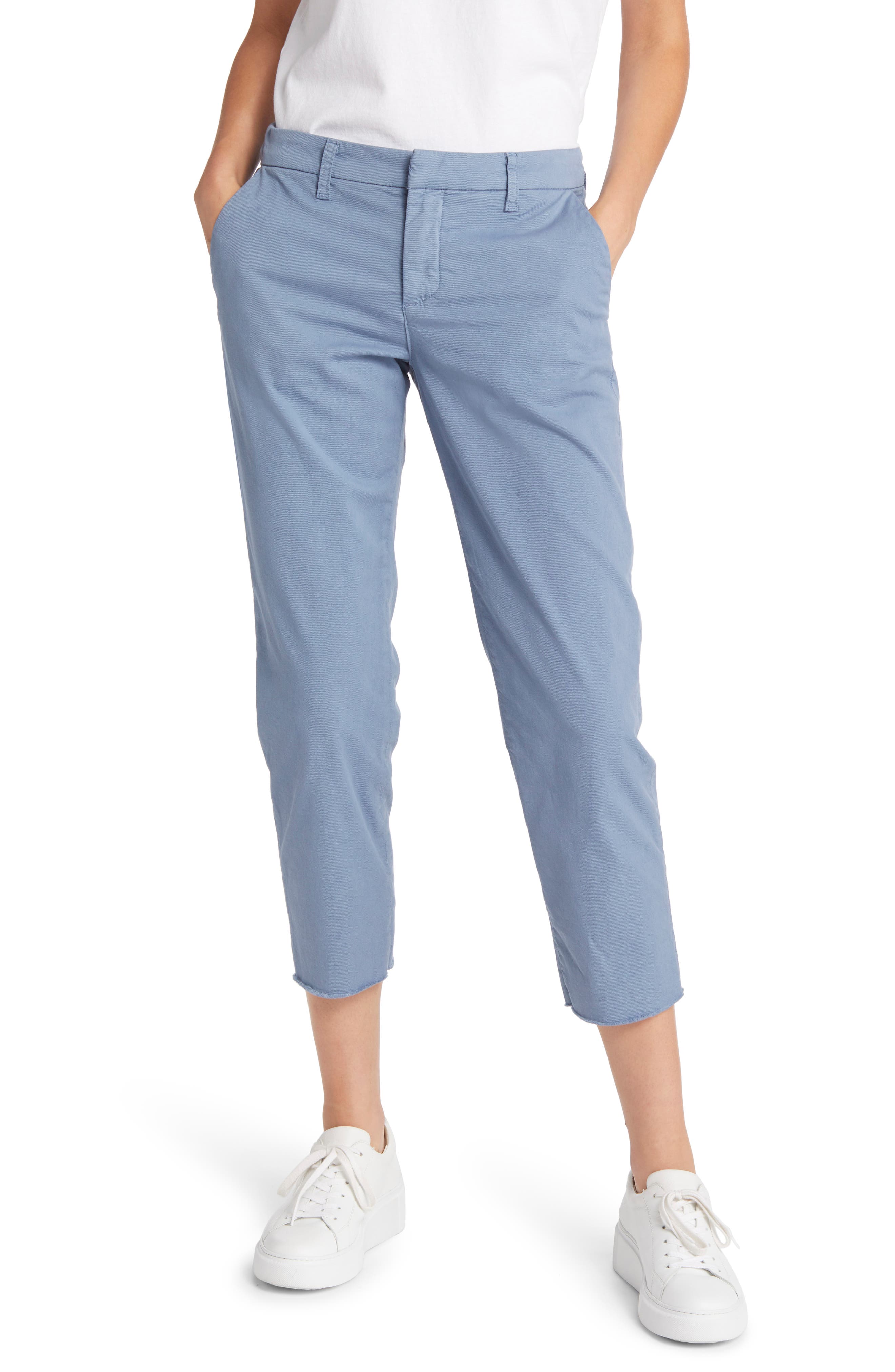 Blue Womens Clothing Trousers Myths Synthetic Trouser in Dark Blue Slacks and Chinos Capri and cropped trousers 