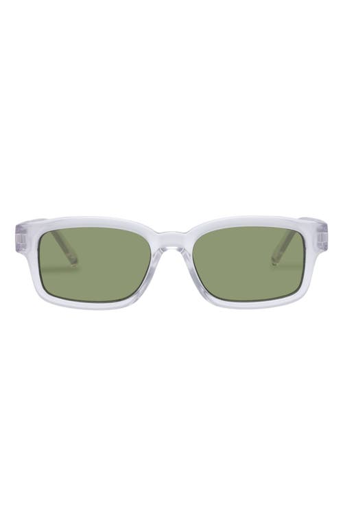 Recarmito Rectangular Sunglasses in Crystal Clear