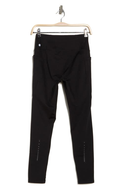 Z By Zella Fleece Lined Pocket Leggings In Black