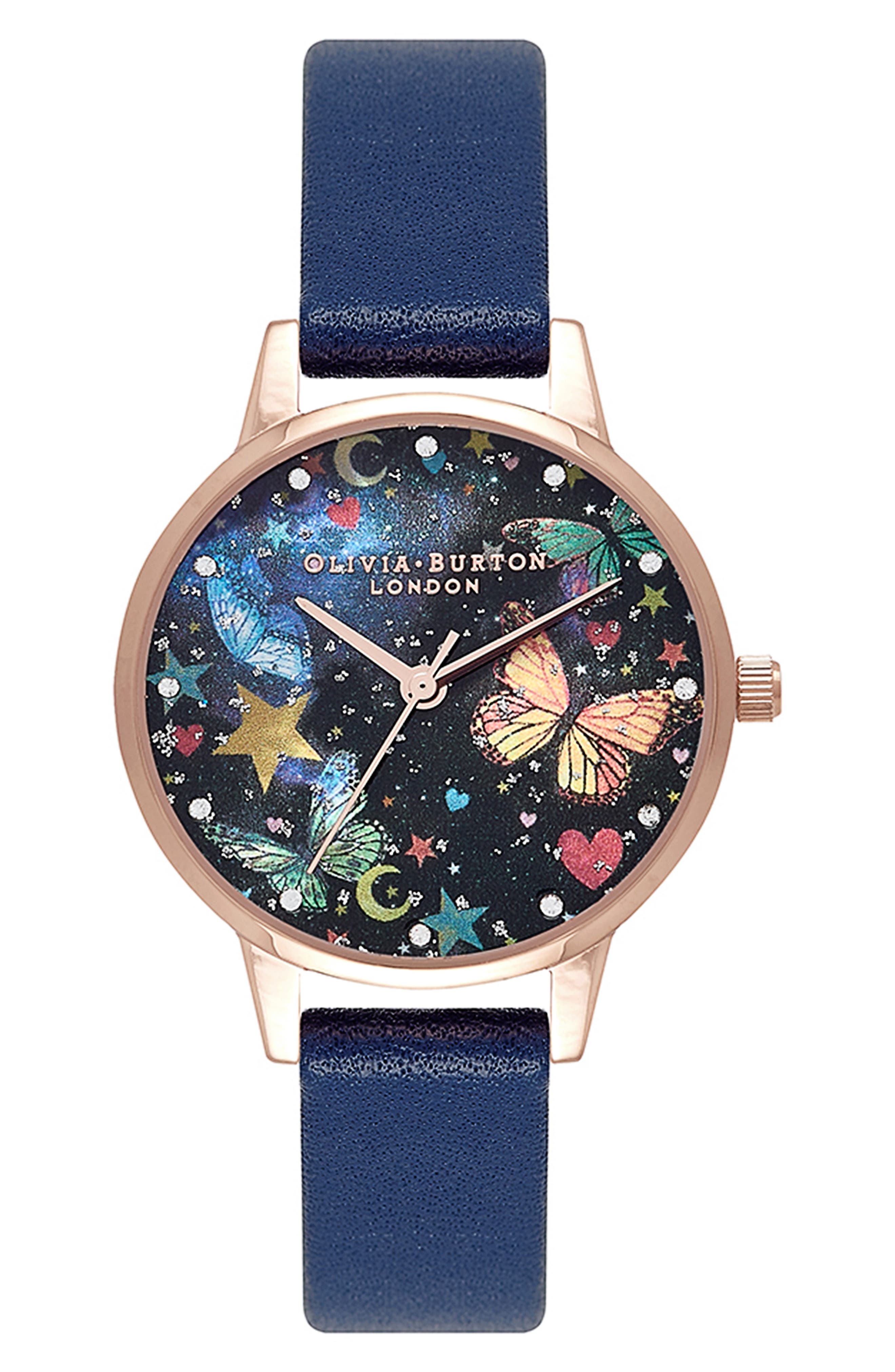 olivia burton floral watch