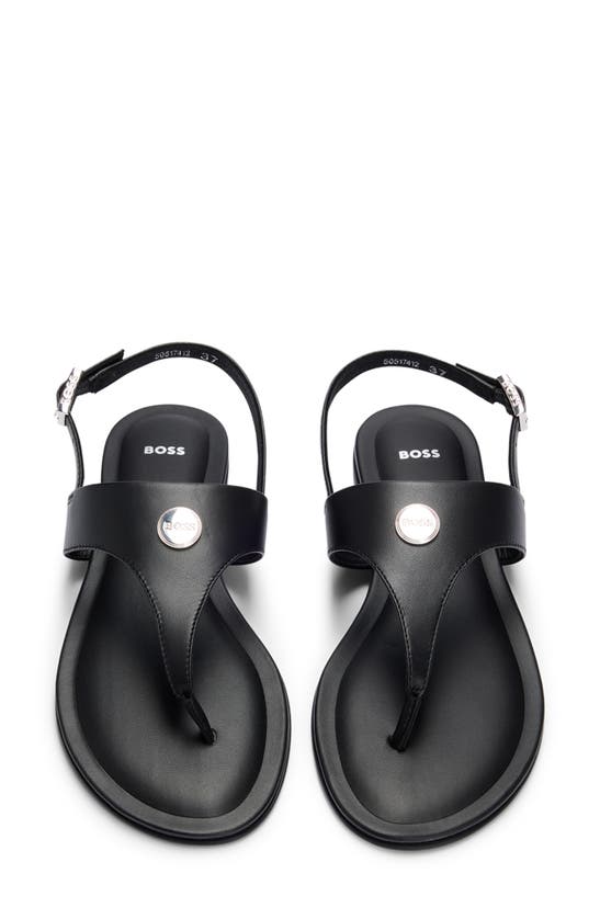 Shop Hugo Boss Millie Slingback Sandal In Black