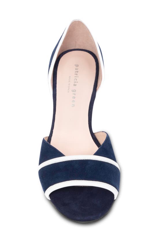 Shop Patricia Green Parker D'orsay Kitten Heel Sandal In Navy