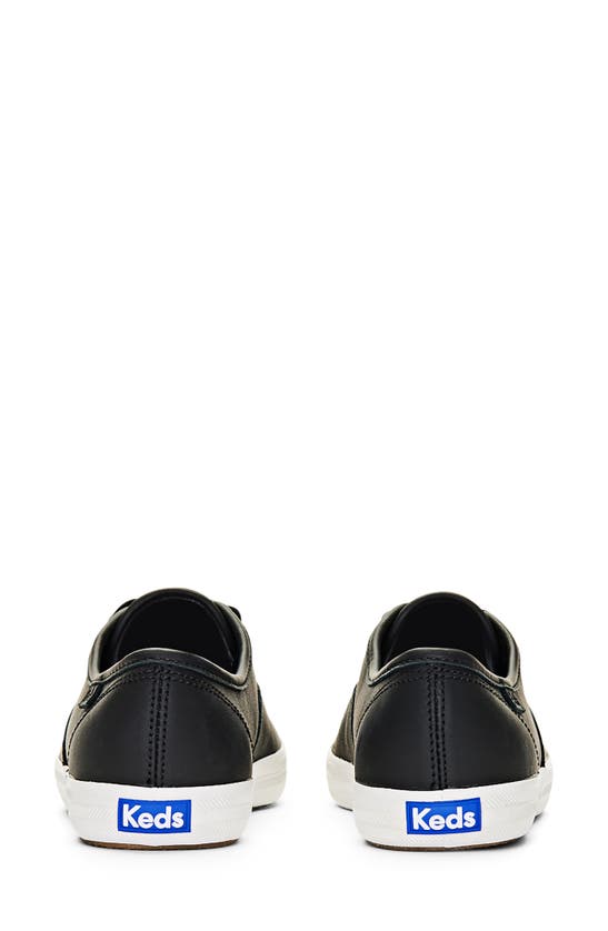 Keds Champion Lace-up Sneaker In Black Leather