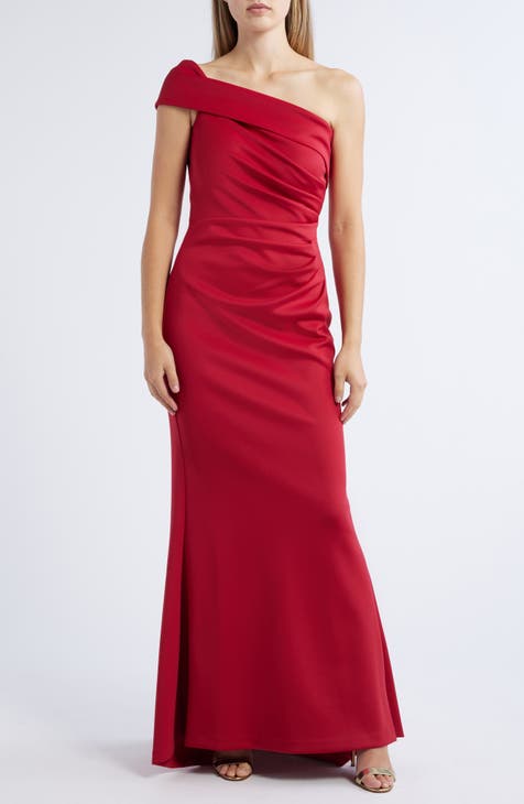 Eliza j shawl collar taffeta gown hotsell