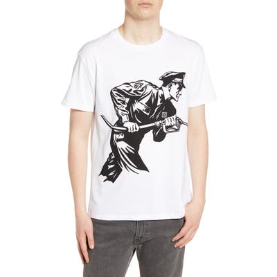 Obey Never Stop Charging Graphic T-Shirt, White