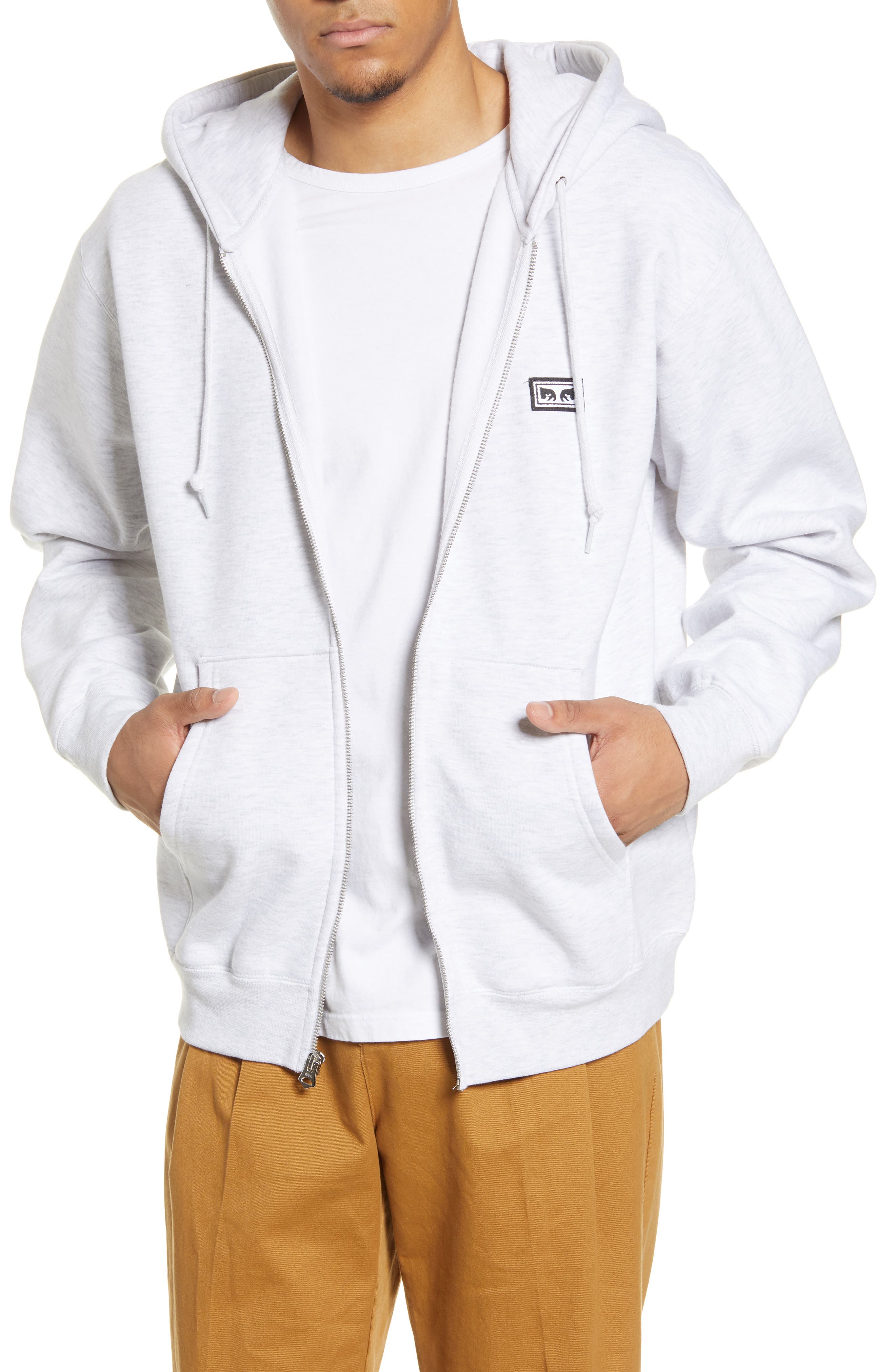 obey zip hoodie