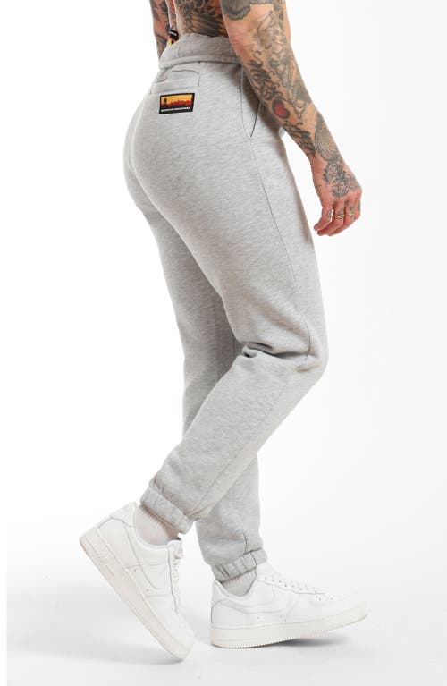 Shop Brooklyn Industries Bklyn Fleece Joggers In Grey Melange