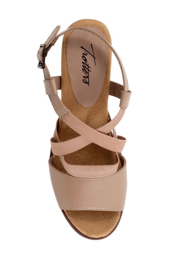 Shop Trotters Meadow Ankle Strap Sandal In Taupe