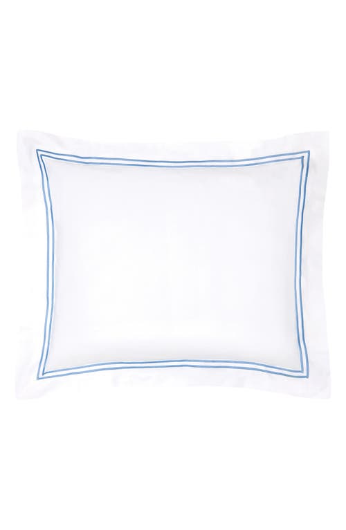 Shop Sferra Grande Hotel Sham In White/ocean