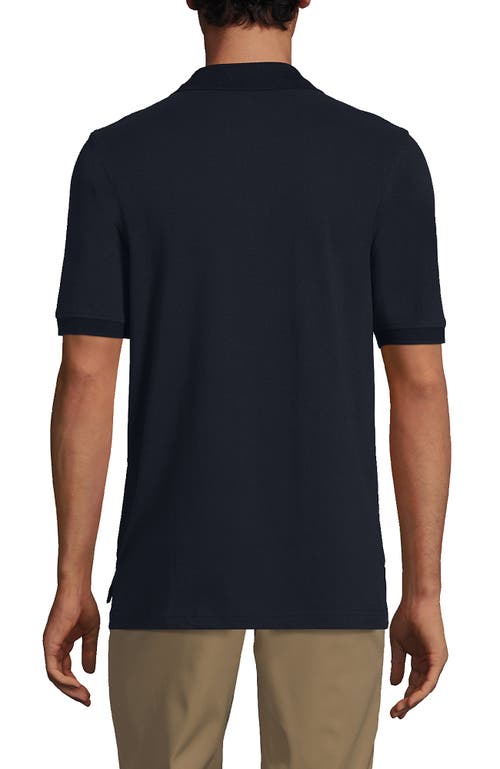 Shop Lands' End School Uniform Young  Short Sleeve Mesh Polo Shirt In Classic Navy