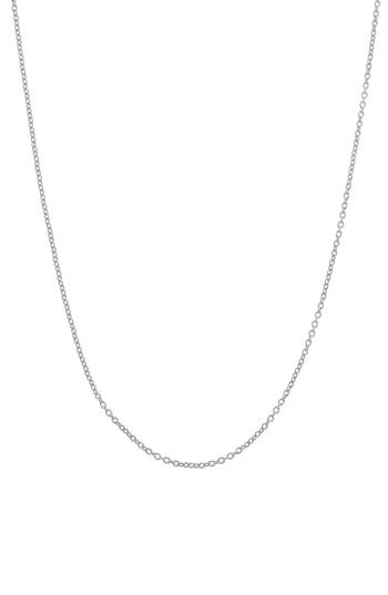 Fzn Adjustable Chain Necklace In Silver