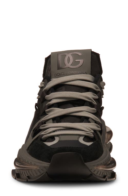 Shop Dolce & Gabbana Dolce&gabbana Airmaster Low Top Sneaker In Black/grey