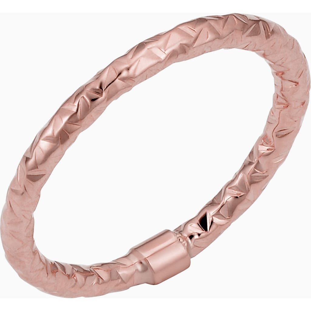 Oradina Women's 14k Rose Solid Gold Sweet Ring In Rose Gold