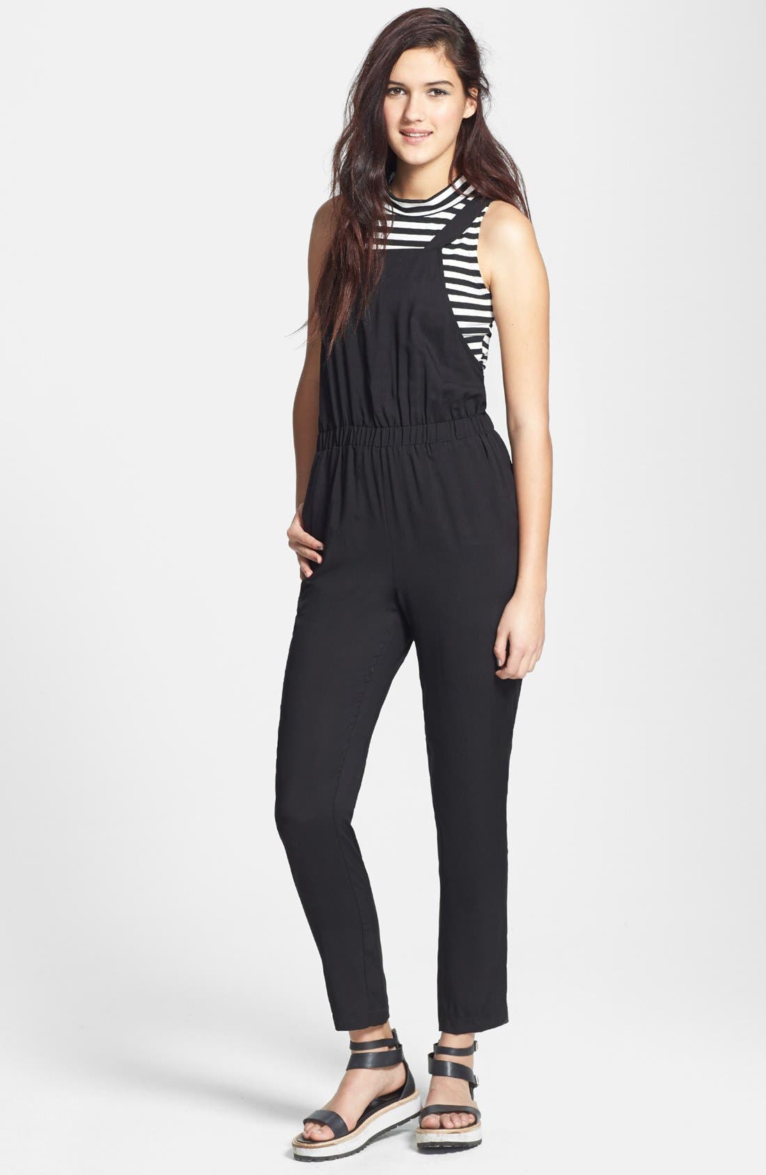 Lush Knit Overalls (Juniors) Nordstrom