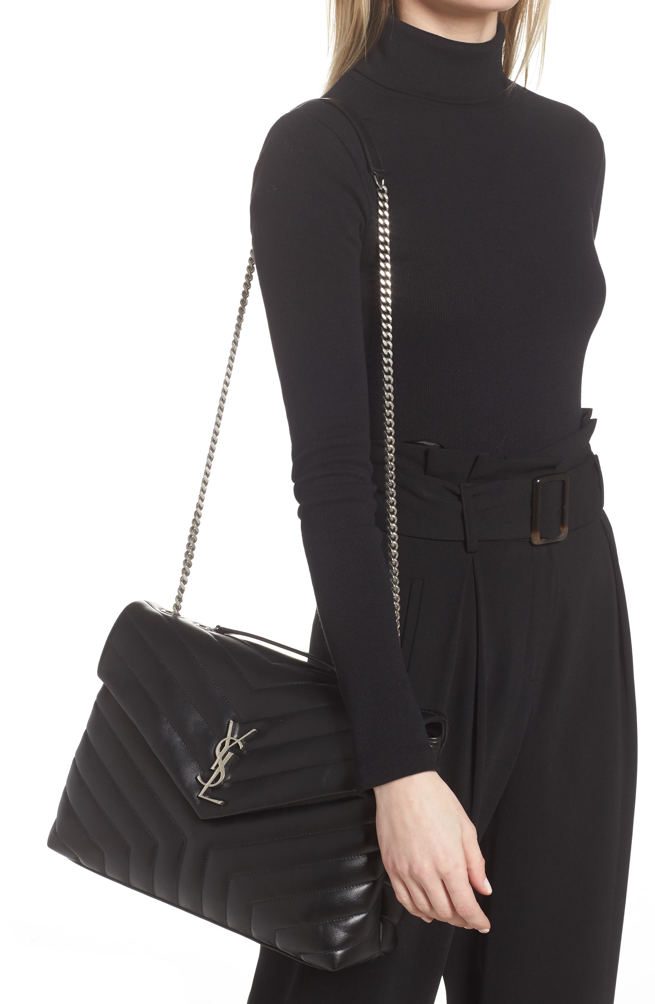 saint laurent medium matelasse shoulder bag