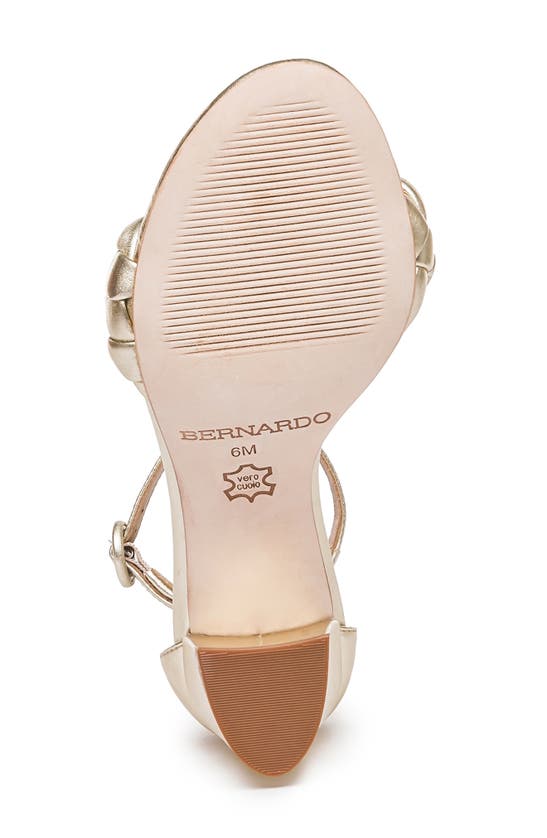 Shop Bernardo Footwear Bernardo Bethany Ankle Strap Sandal In Champagne