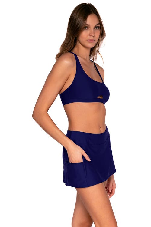 Shop Sunsets Sporty Swim Skirt In Indigo