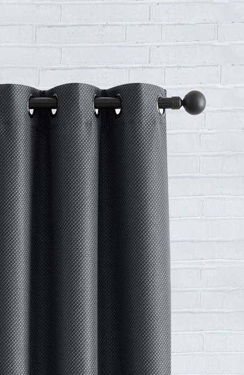 Lucky Brand Ember Thermal Set Of 2 Curtain Panels In Charcoal