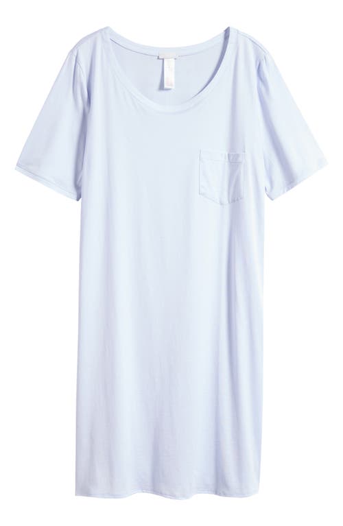 Hanro Cotton Nightshirt In Blue Glow