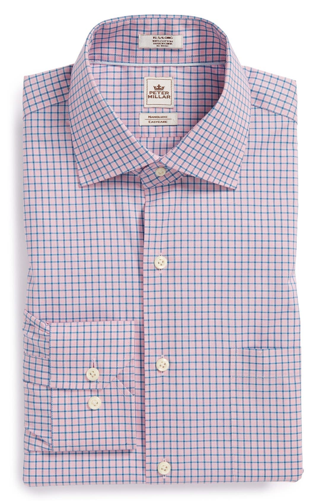 Peter Millar 'Nanoluxe' Regular Fit Check Dress Shirt Nordstrom