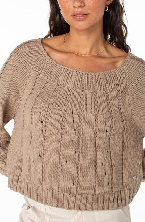 Shop Roxy Day Dreams Sweater In Warm Taupe