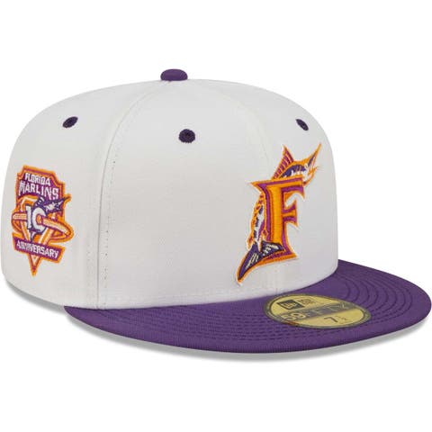 Men's Arizona Diamondbacks New Era White/Purple 2001 World Series Grape  Lolli 59FIFTY Fitted Hat