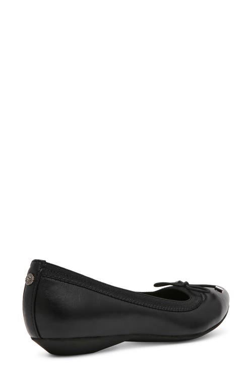 Anne Klein Ober Ballet Flat In Black Smooth