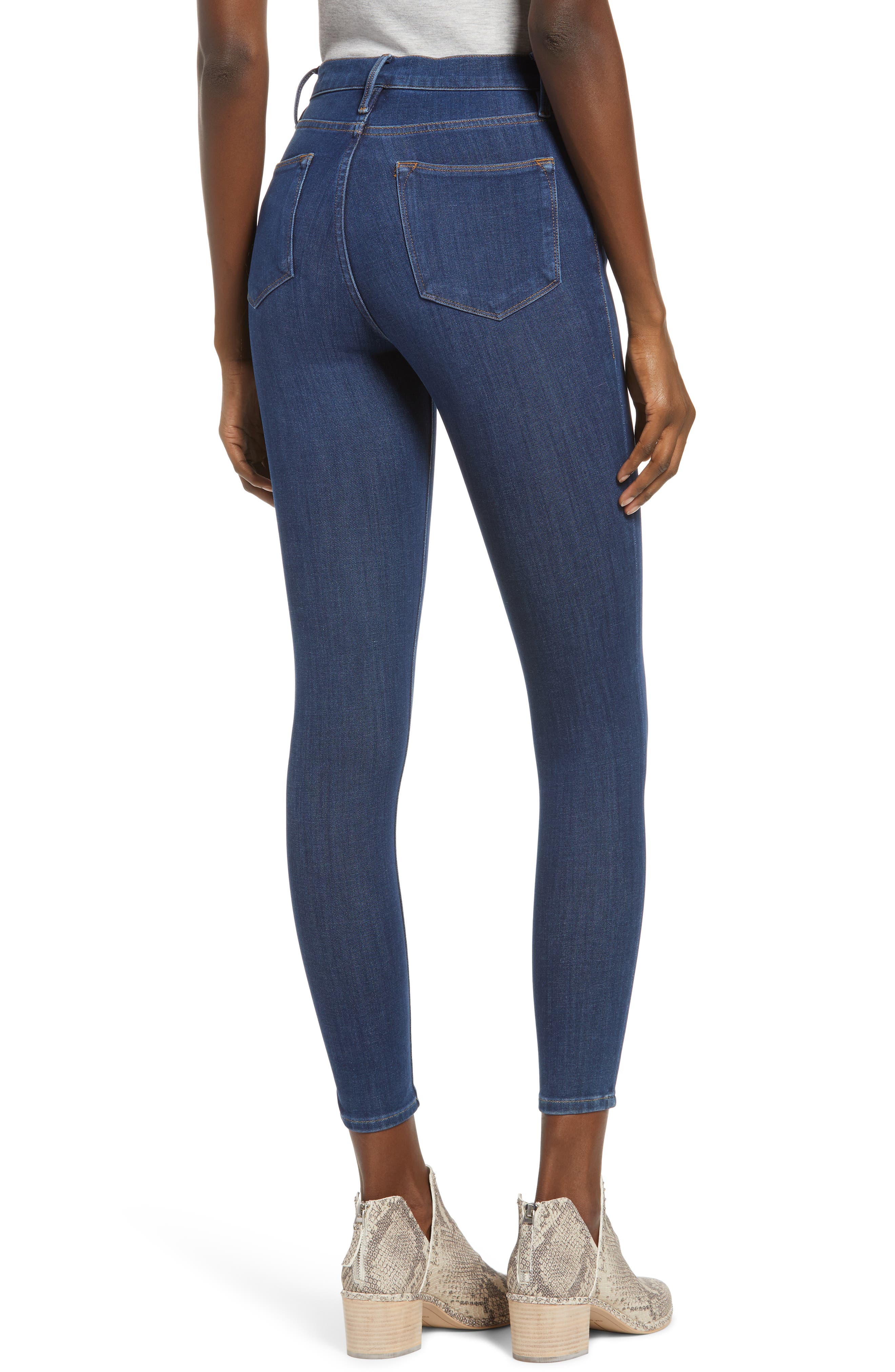 24-Hour High Waist Crop Skinny Jeans 