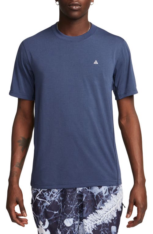 Nike Acg Dri-fit Adv Uv T-shirt In Thunder Blue/summit White