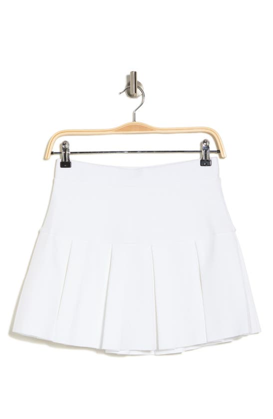 19 Cooper Pleated Knit Skirt In White