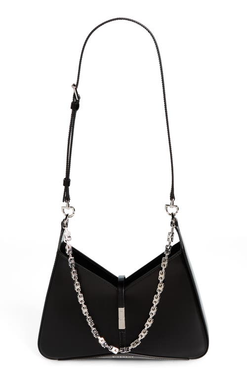 Givenchy Small Cut Out Chain Strap Leather Shoulder Bag in Black at Nordstrom
