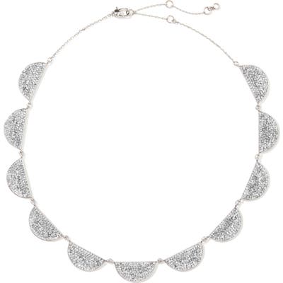 Kate Spade New York Mod Scallop Pave Necklace