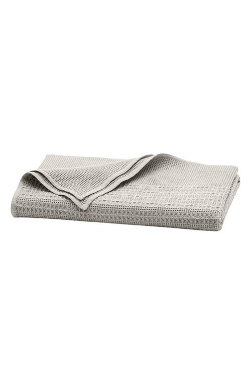 Boll & Branch Waffle Mixed Stripe Throw Blanket in Pewter at Nordstrom