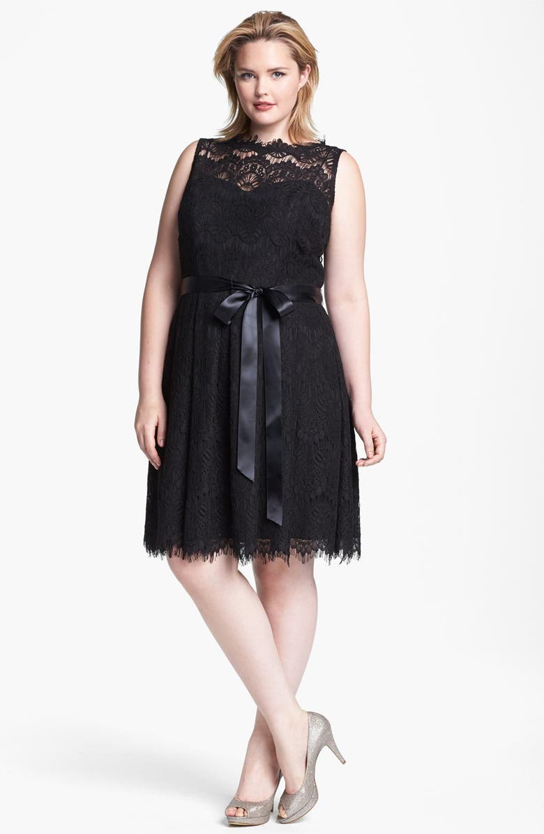 Xscape Lace Fit & Flare Dress (Plus Size) | Nordstrom