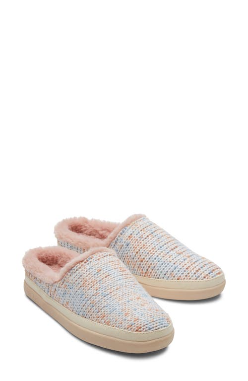 TOMS Sage Faux Fur Lined Slipper in Pink Multi