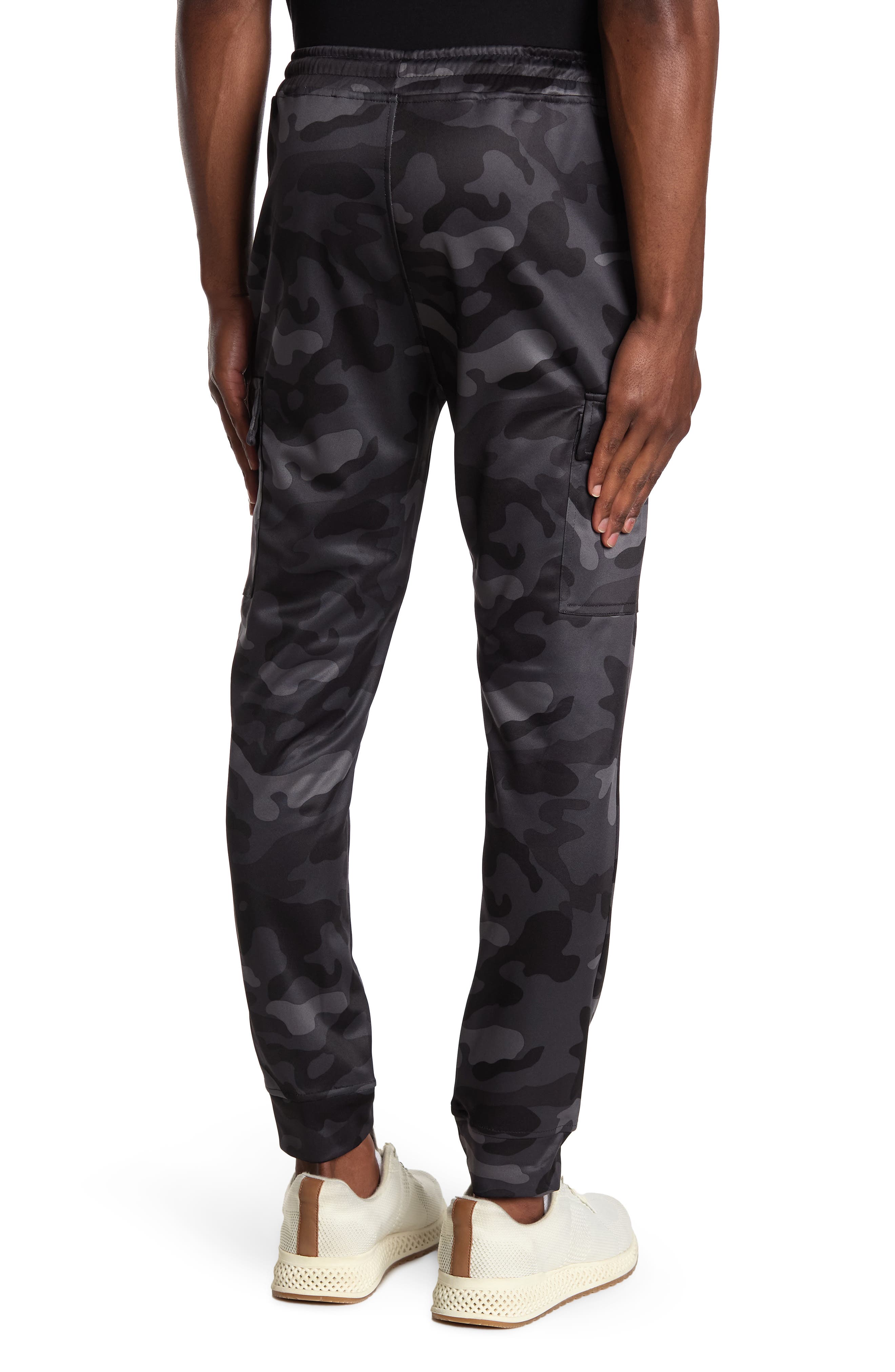 cargo fleece joggers mens