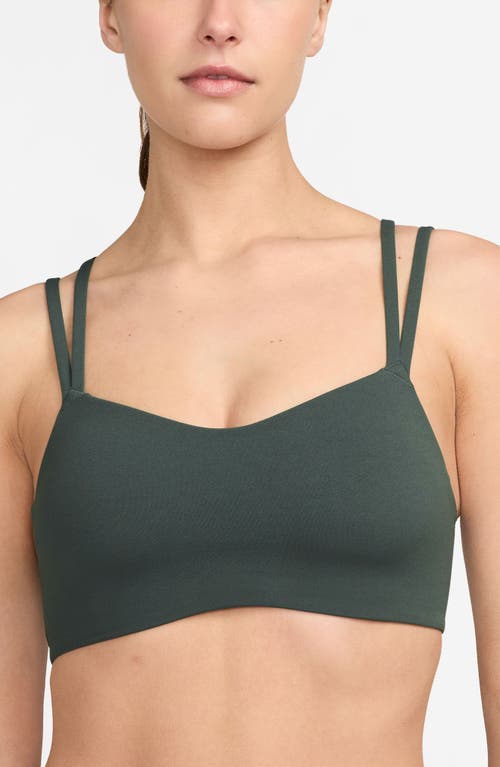 Nike Dri-fit Alate Trace Sports Bra In Green