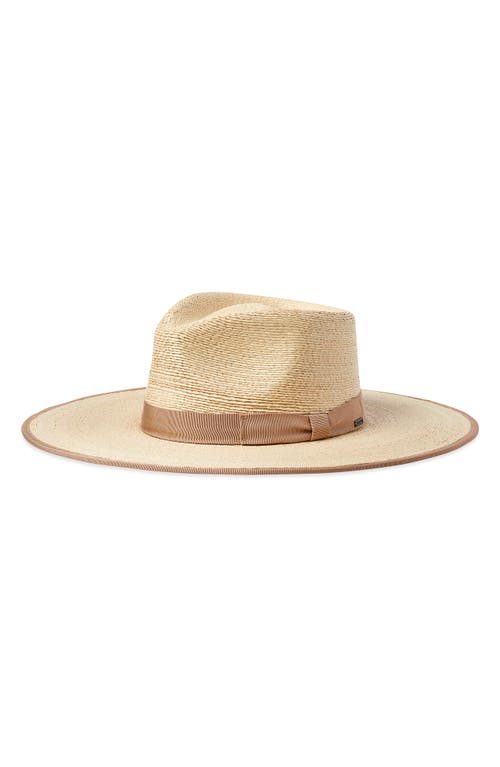 Brixton Jo Straw Rancher Hat in Natural/Natural