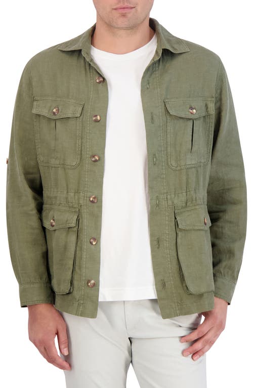 Sahara Linen Jacket in Olive