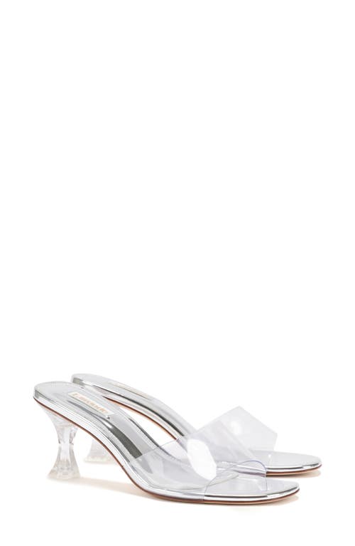 Larroudé Vivi Slide Sandal Silver at Nordstrom,