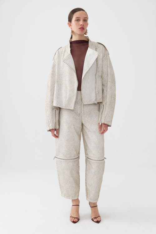 Nocturne Double-breasted Jacket In Stone