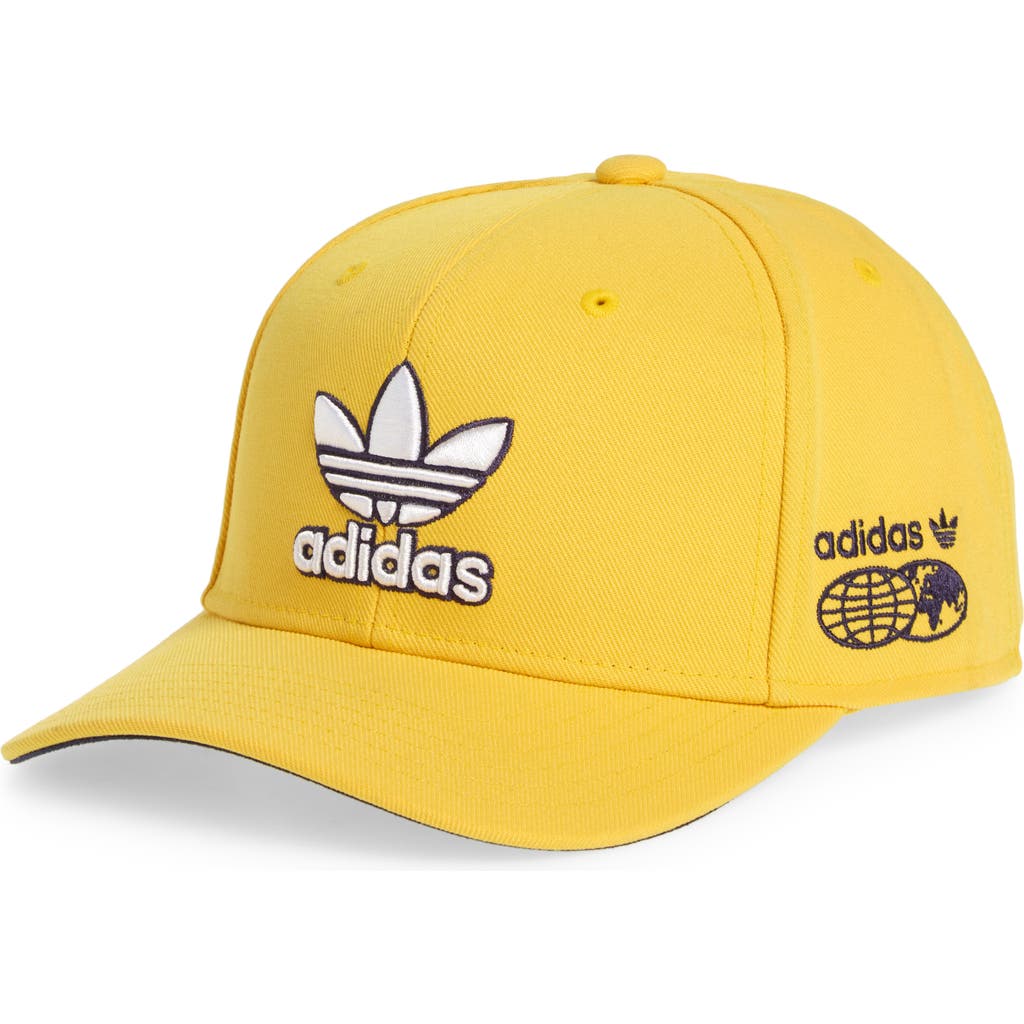Adidas Originals Adidas Modern Structure Snapback Hat In Bold Gold/night Indigo