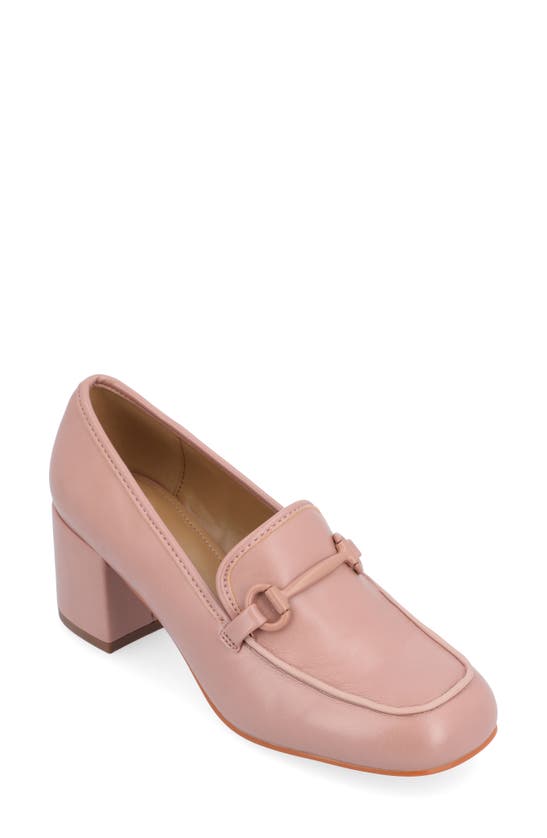 Shop Journee Collection Nysaa Horsebit Loafer In Blush