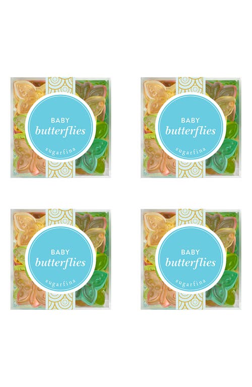 sugarfina Baby Butterflies 4-Piece Candy Cube in Blue at Nordstrom