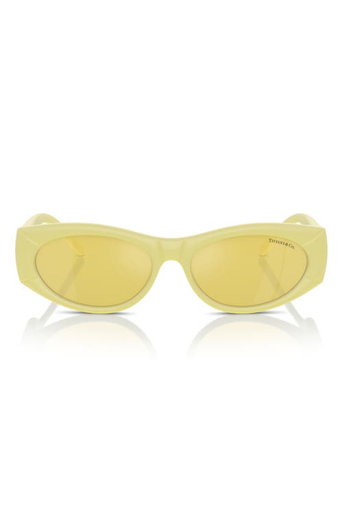 Tiffany & Co. 55mm Oval Sunglasses in Yellow at Nordstrom